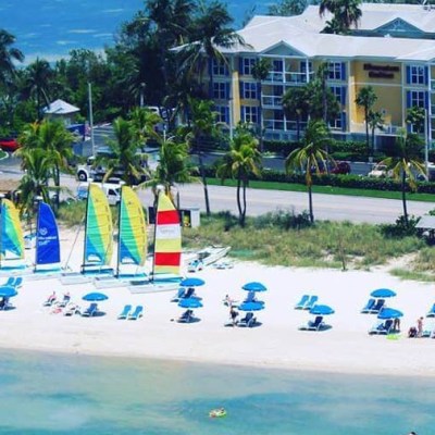 a group of people in a swimming pool